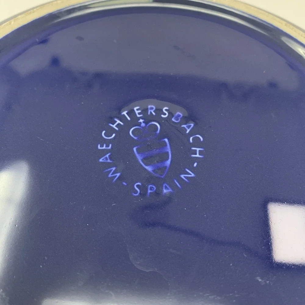 WAECHTERSBACH Germany Cobalt Blue Individual Pasta Bowl Retired, Solid Colors